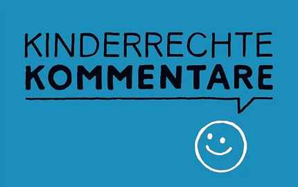 Kinderkommentare.de © BAG Kinderinteressen e.V. Werbepostkarte zur Webseite kinderkommentare.de